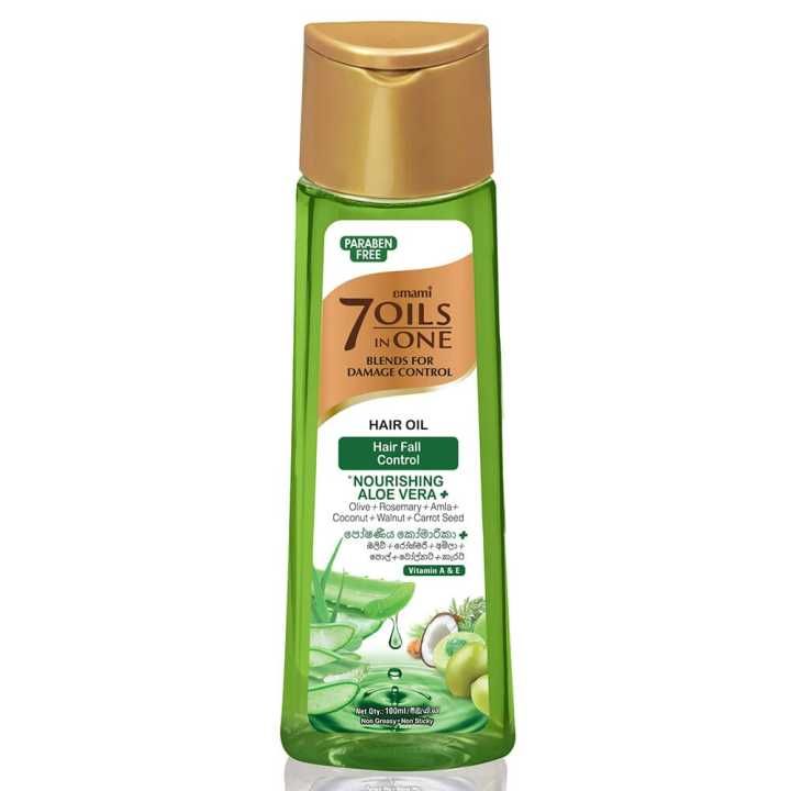Emami 7 Oils in One Damage Control Hair Oil Hairfall Control Aloevera 100ML