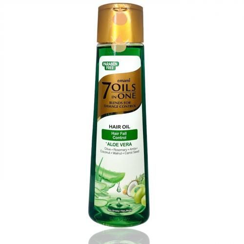 Emami 7 Oils in One Damage Control Hair Oil Hairfall Control Aloevera 200Ml