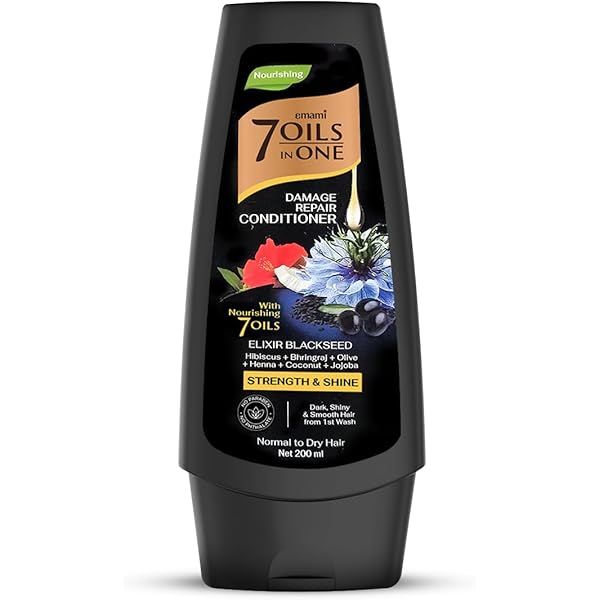 Emami 7 Oils in One Double Conditioning Shampoo – Elixir Black seed 200 ML
