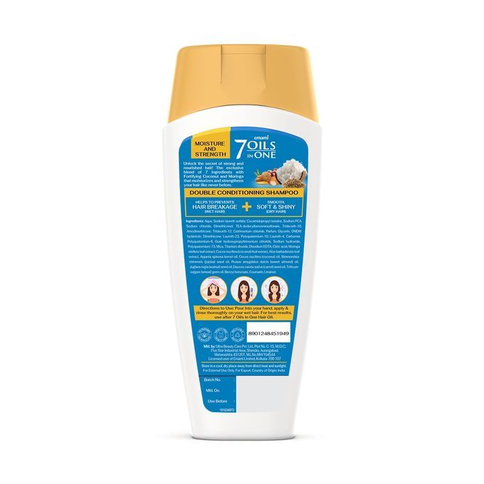 Emami 7 Oils in One Double Conditioning Shampoo – Coconut 200 ML