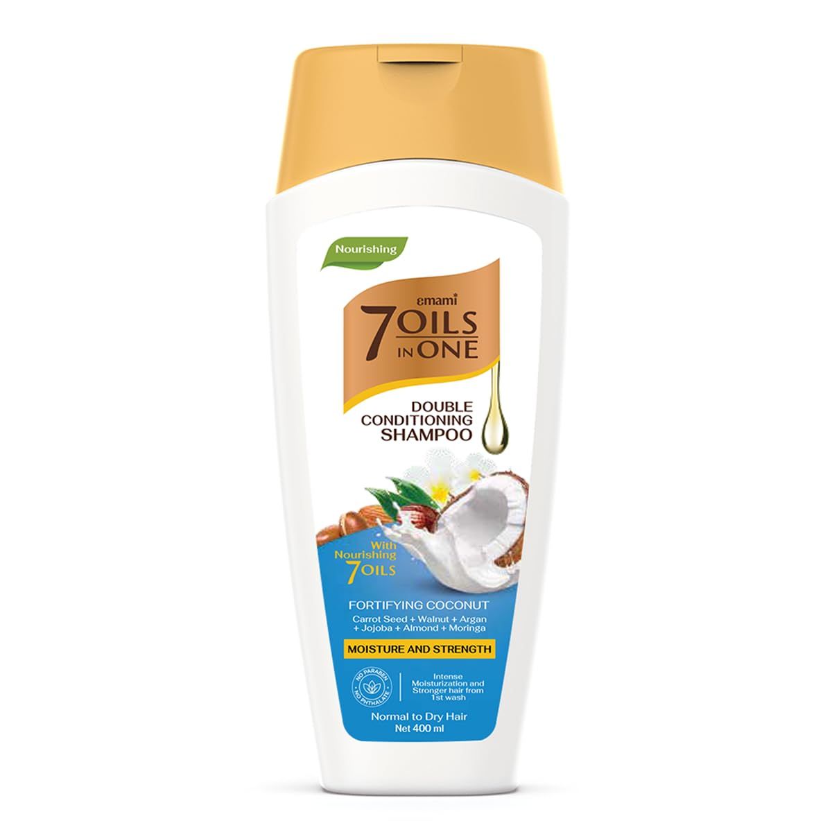Emami 7 Oils in One Double Conditioning Shampoo – Coconut 400 ML