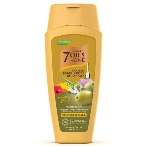 Emami 7 Oils in One Double Conditioning Shampoo – Mystic Olive 100 ML