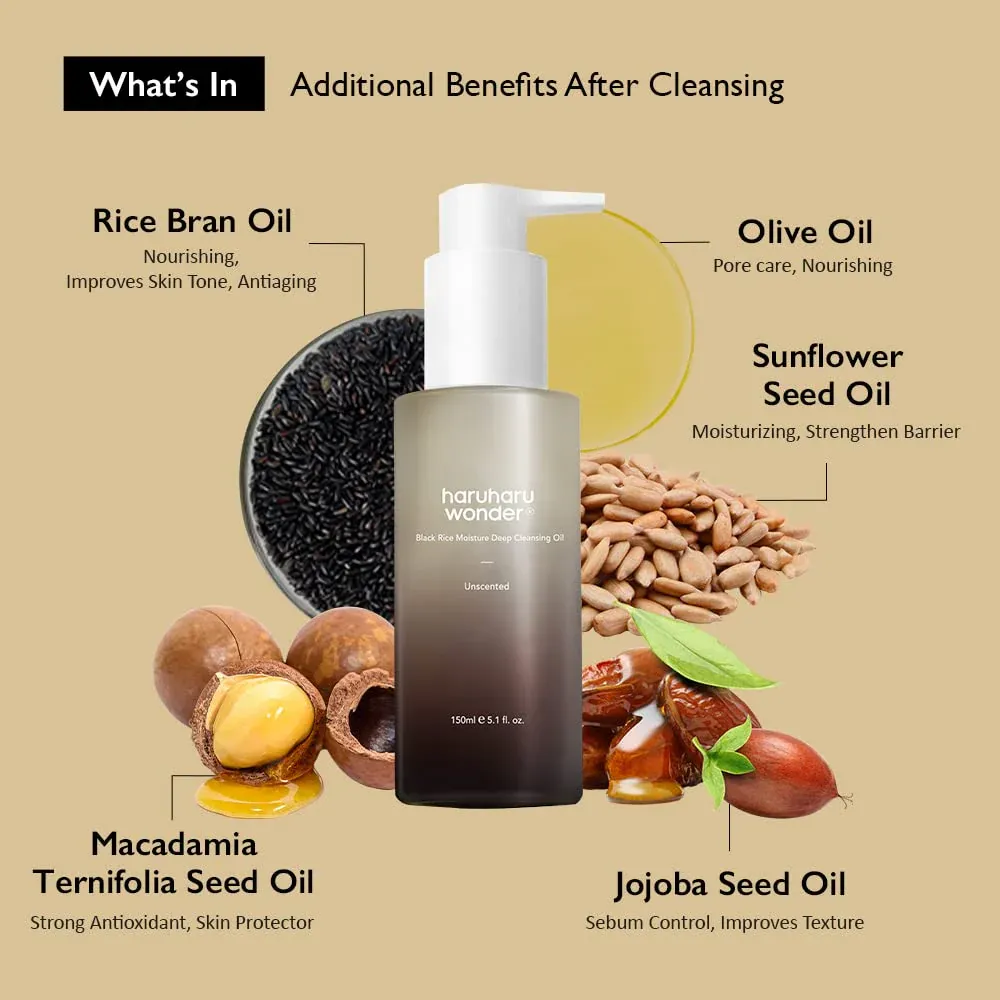 HARUHARU WONDER Black Rice Moisture Deep Cleansing Oil 150ml