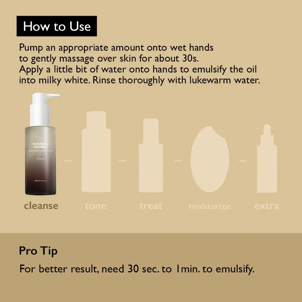 HARUHARU WONDER Black Rice Moisture Deep Cleansing Oil 150ml
