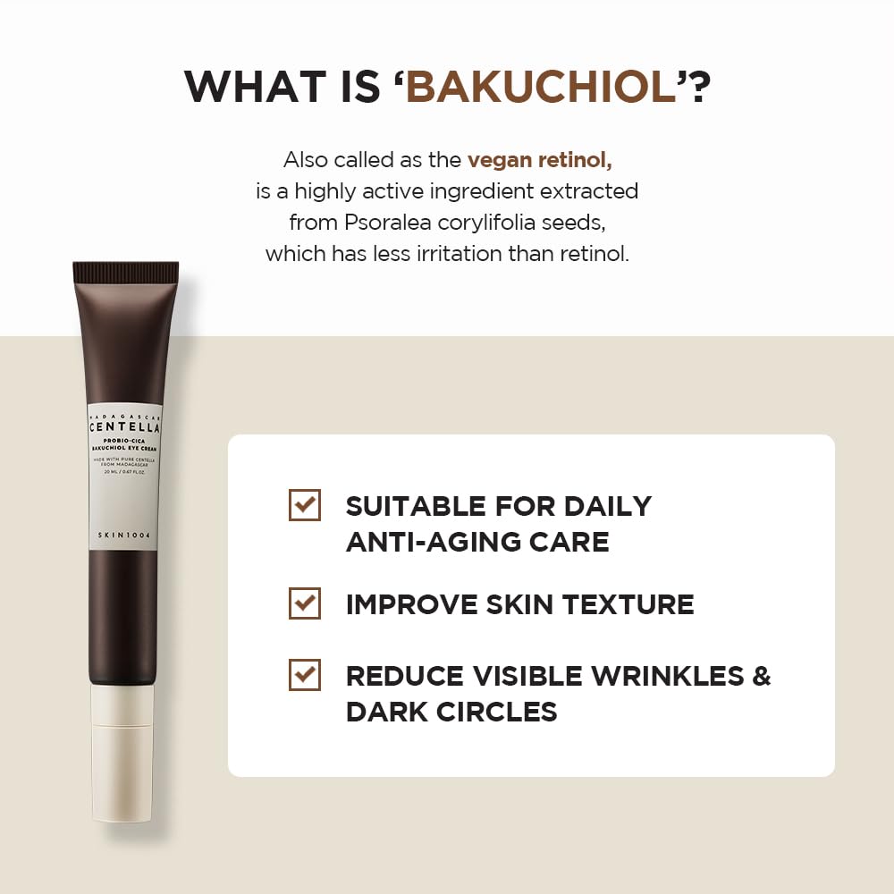 SKIN1004 Madagascar Centella Probio Cica Bakuchiol Eye Cream 20ml - Twin Pack