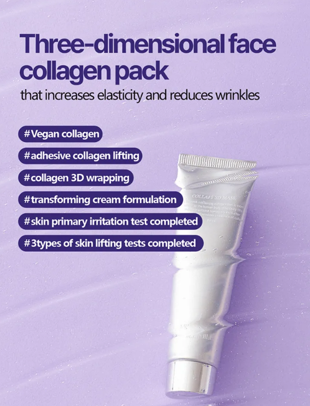 MILLIMILLI COLLAPY 3D Peel-off Collagen Face Mask + Silicone Brush