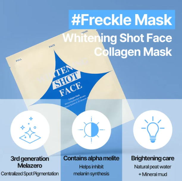 MILLIMILLI Whitening Shot Face Collagen Mask