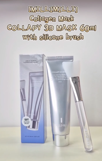 MILLIMILLI COLLAPY 3D Peel-off Collagen Face Mask + Silicone Brush