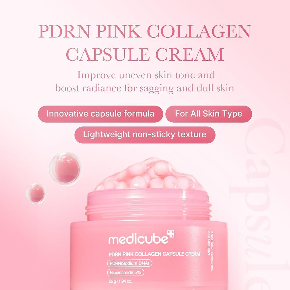 MEDICUBE PDRN pink collagen capsule cream