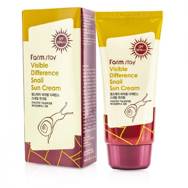 FARMSTAY Visible Difference Snail Sun Cream