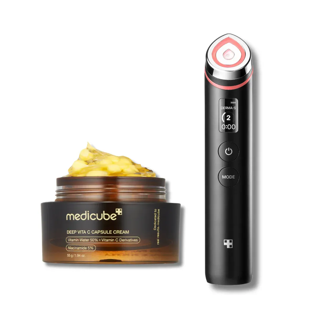 Medicube Vita C Glow Bundle (Deep Vita C Capsule Cream + AGE-R Booster Pro)
