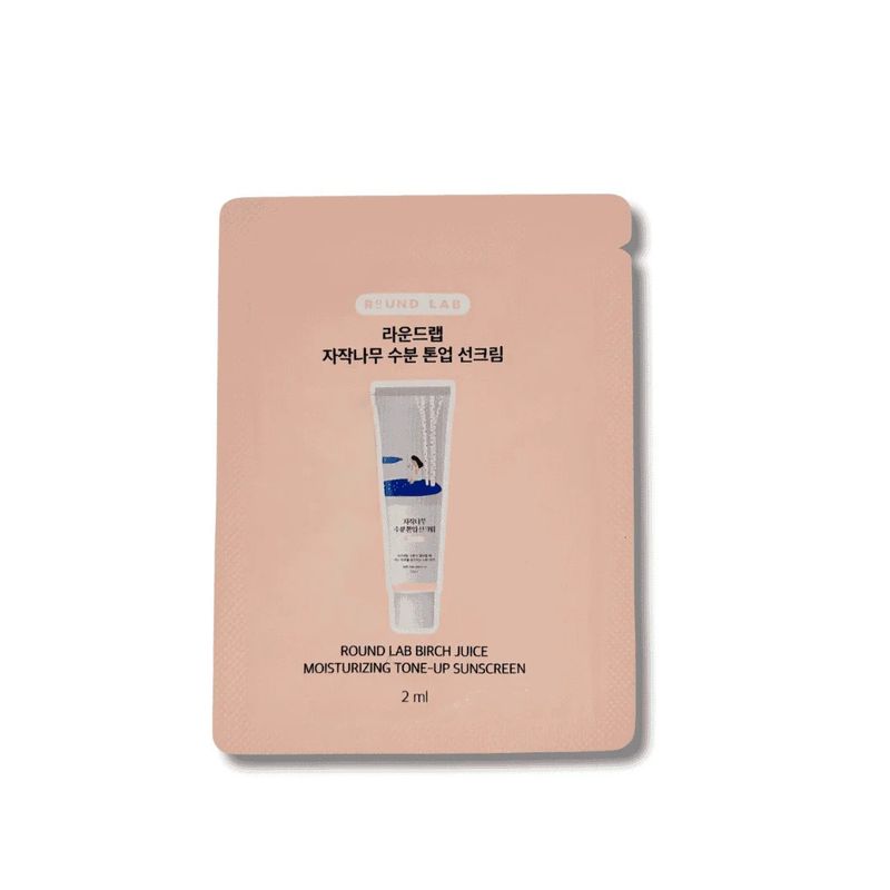 ROUND LAB Birch Juice Moisturizing Tone-Up Sunscreen Pouch 2ml (Tester)