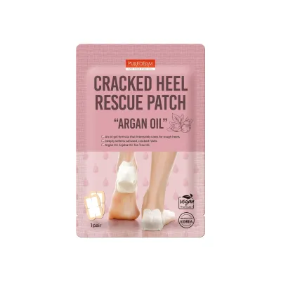 PUREDERM CRACKED HEEL RESCUE PATCH ARGAN OIL