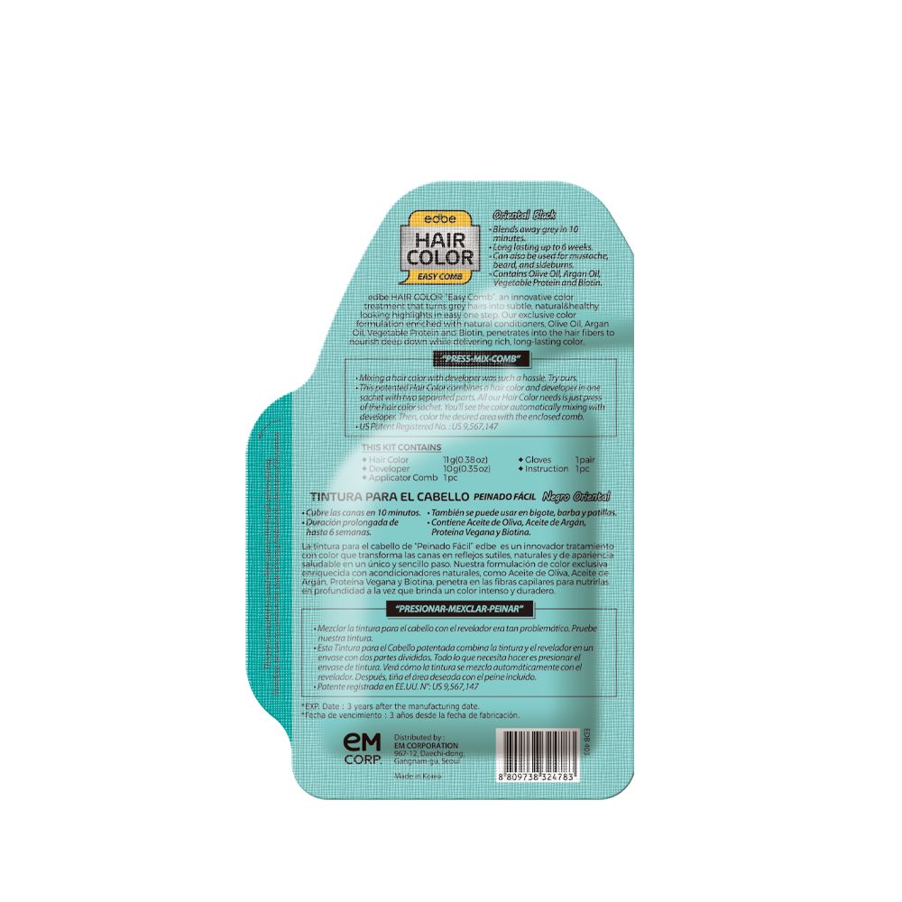 PUREDERM EDBE HAIR COLOR ORIENTAL BLACK