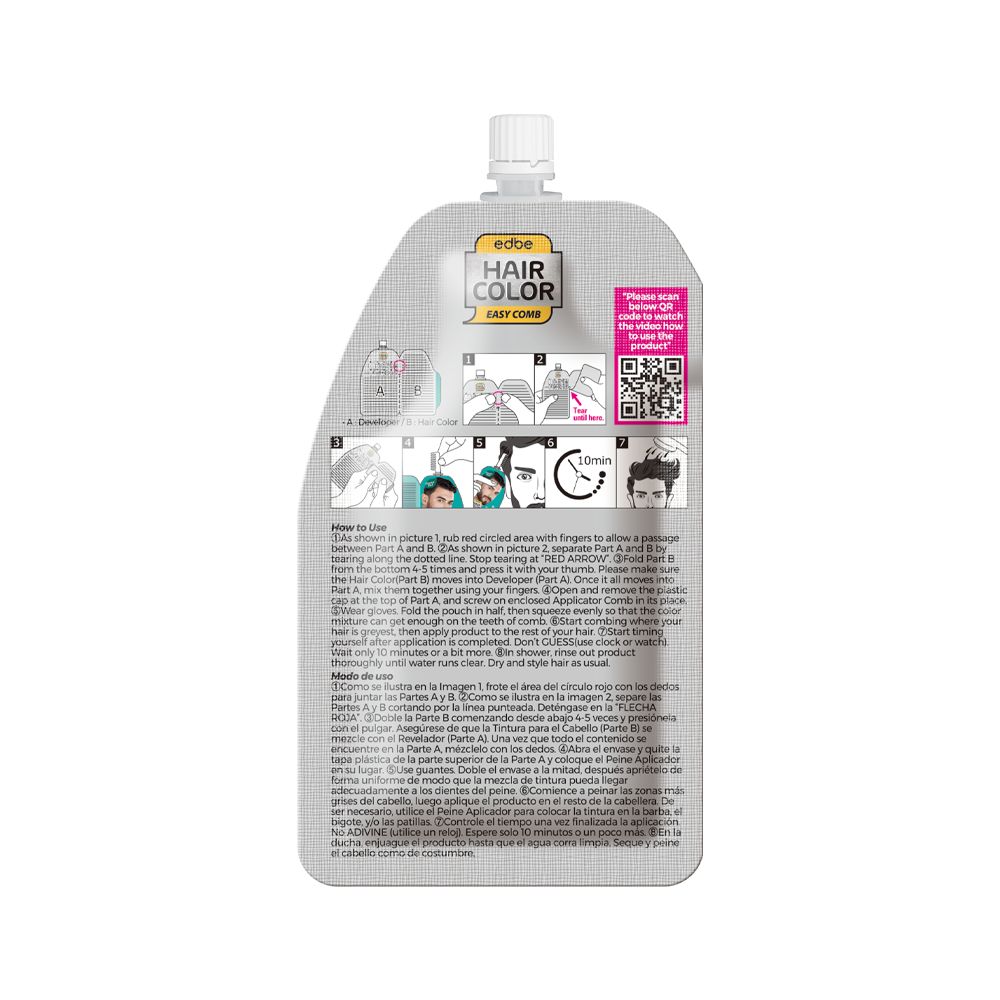 PUREDERM EDBE HAIR COLOR ORIENTAL BLACK