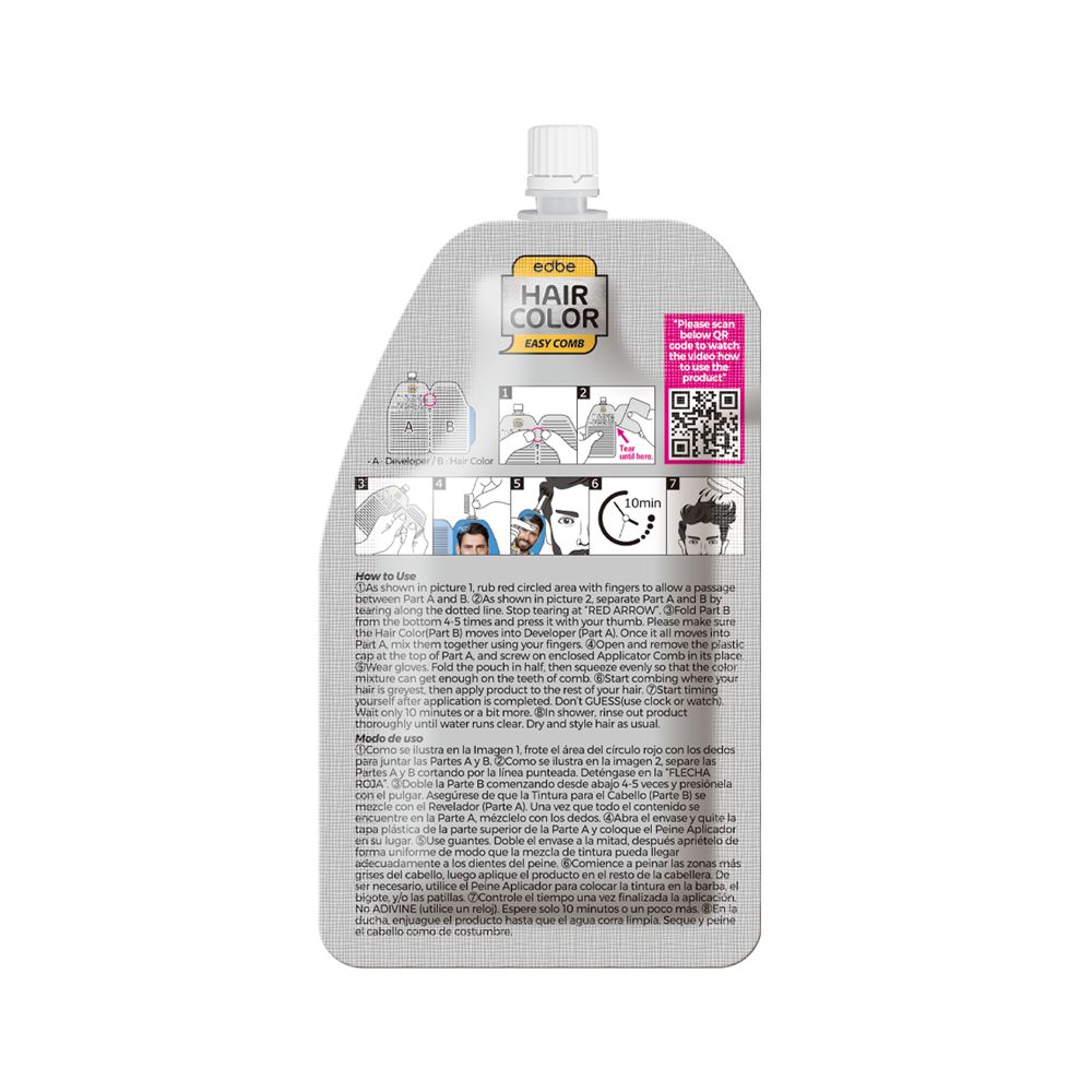PUREDERM EDBE HAIR COLOR SOFT BLACK