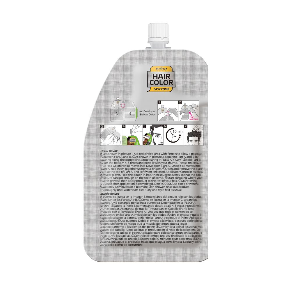 PUREDERM EDBE HAIR COLOR NATURAL BLACK