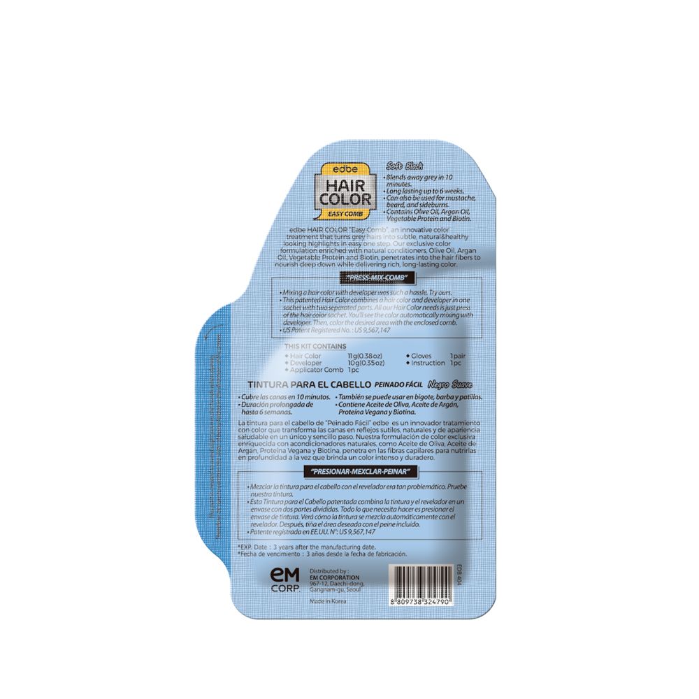 PUREDERM EDBE HAIR COLOR SOFT BLACK