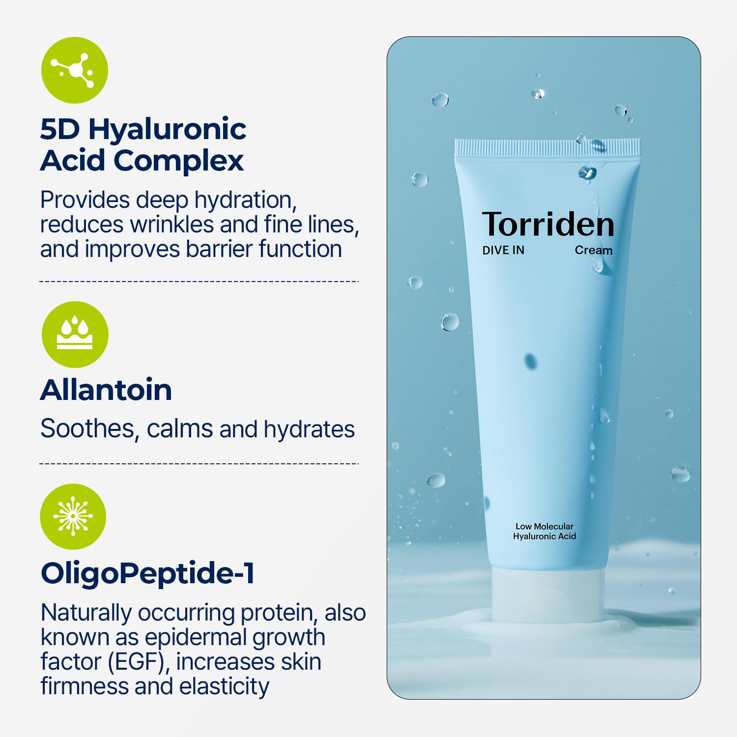 TORRIDEN Dive-In Low Molecular Hyaluronic Acid Cream 80ml