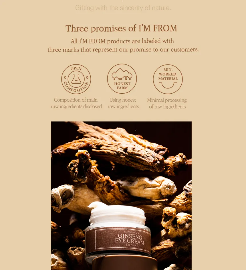 I'm from Ginseng eye cream 30g