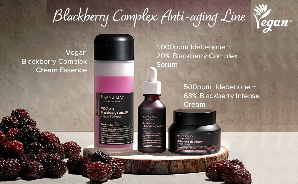 MARY &amp; MAY Blackberry Complex Cream Essence 140Ml
