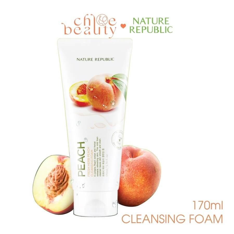 peach fresh herb peach cleansing foam170ml