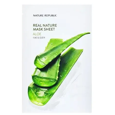real nature mask sheet aloe