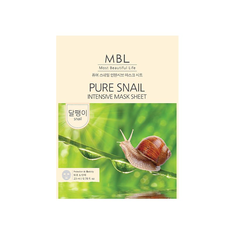 mbl pure snail intensive mask sheet