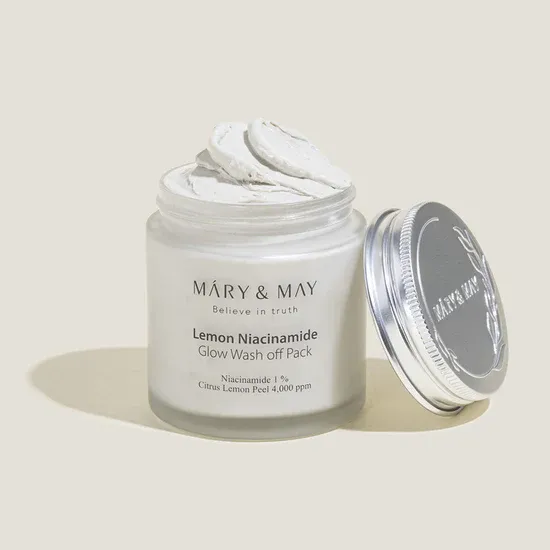 MARY &amp; MAY LEMON NIACINAMIDE GLOW WASH OFF PACK