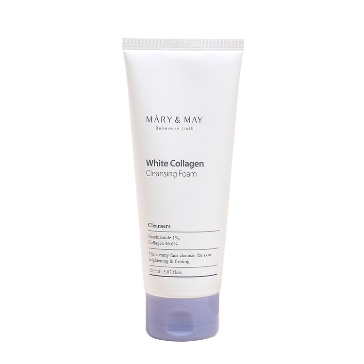 MARY&amp;MAY WHITE COLLAGEN CLEANSING FOAM 150ML