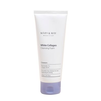 MARY&amp;MAY WHITE COLLAGEN CLEANSING FOAM 150ML