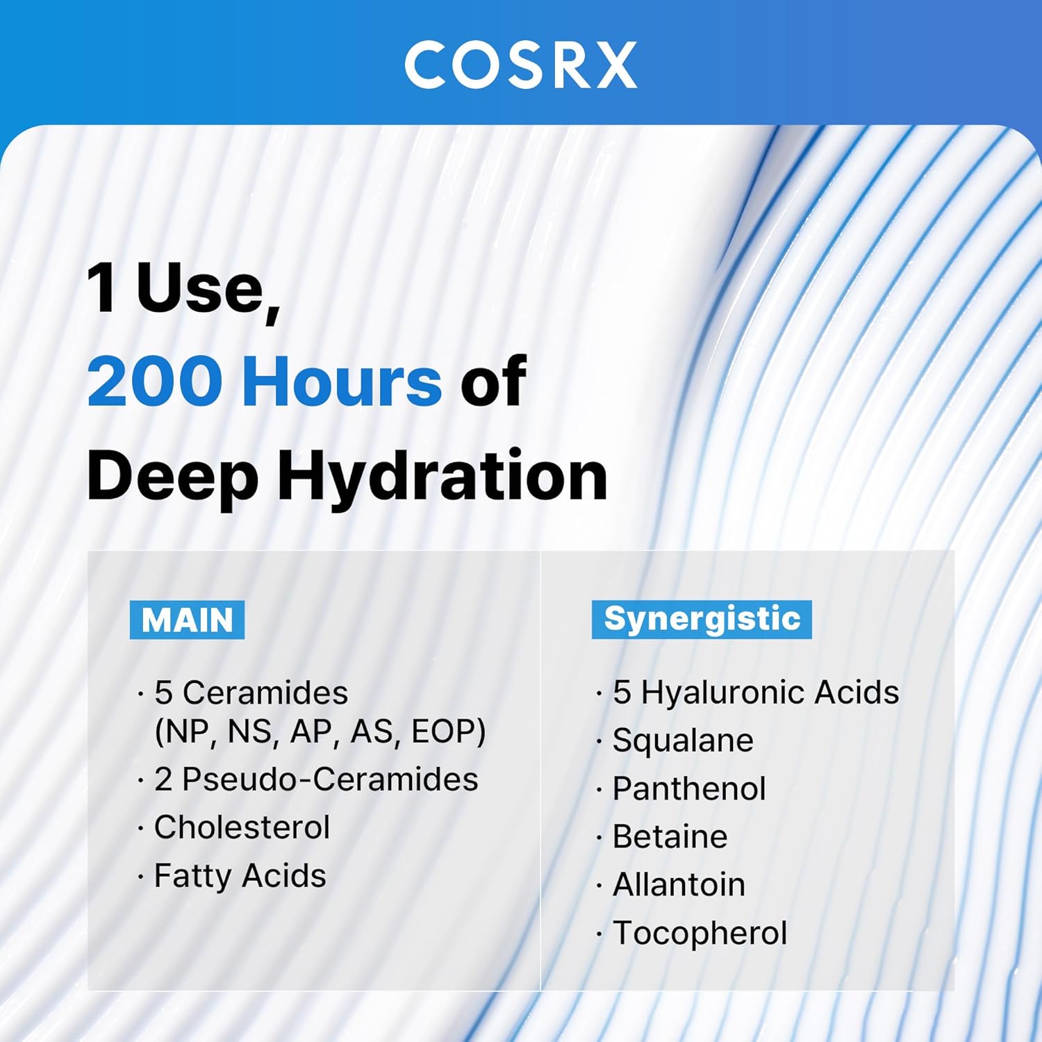 COSRX Ceramide Skin Barrier Moisturizer for Face with 7 Ceramides, Hyaluronic Acid & Panthenol 80ml
