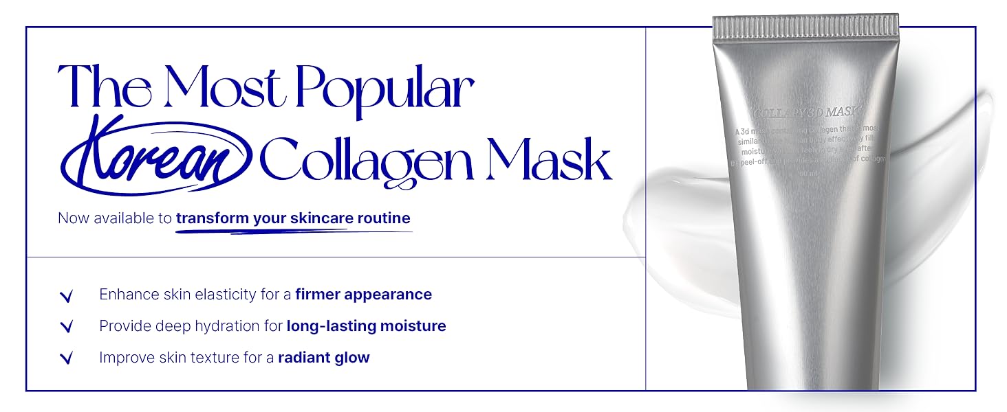 MILLIMILLI COLLAPY 3D Peel-off Collagen Face Mask + Silicone Brush