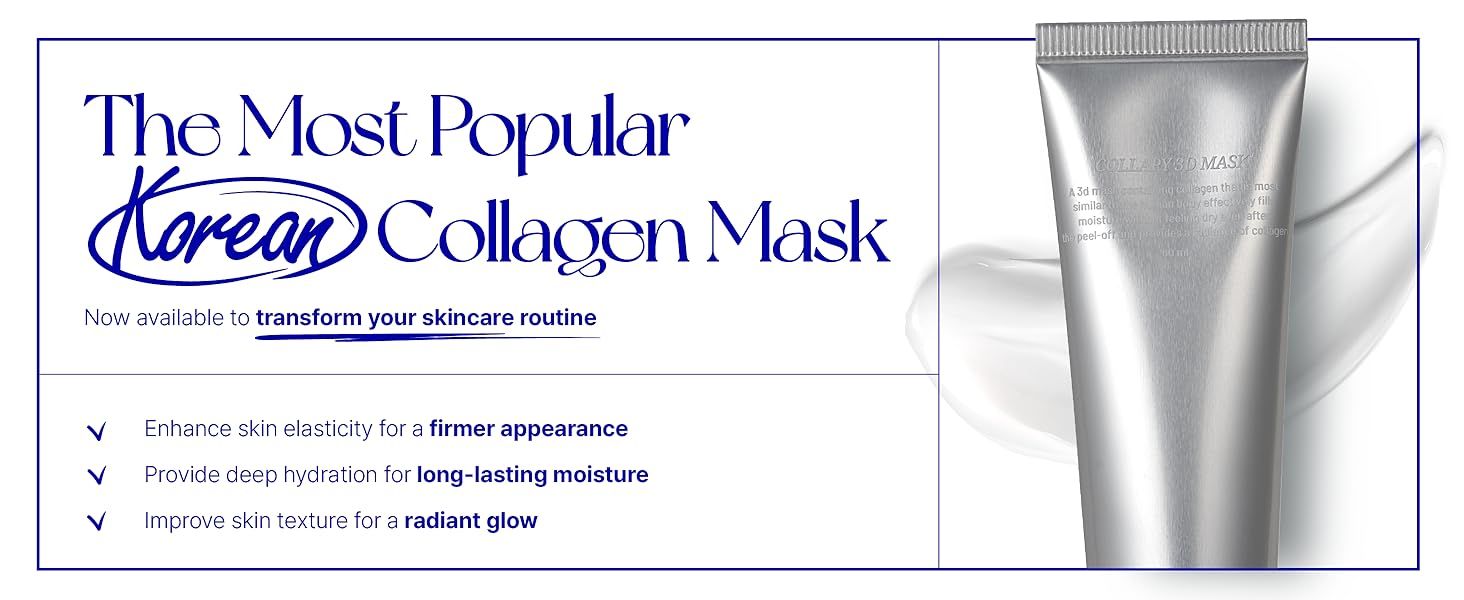 MILLIMILLI COLLAPY 3D Peel-off Collagen Face Mask + Silicone Brush