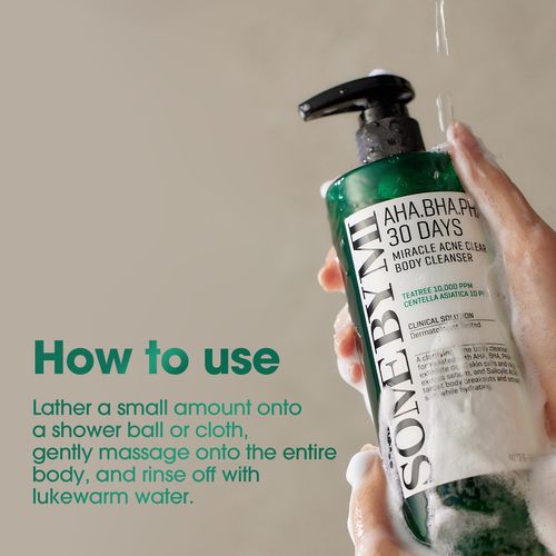 AHA BHA PHA 30 Days Miracle Acne Clear Body Cleanser 400g