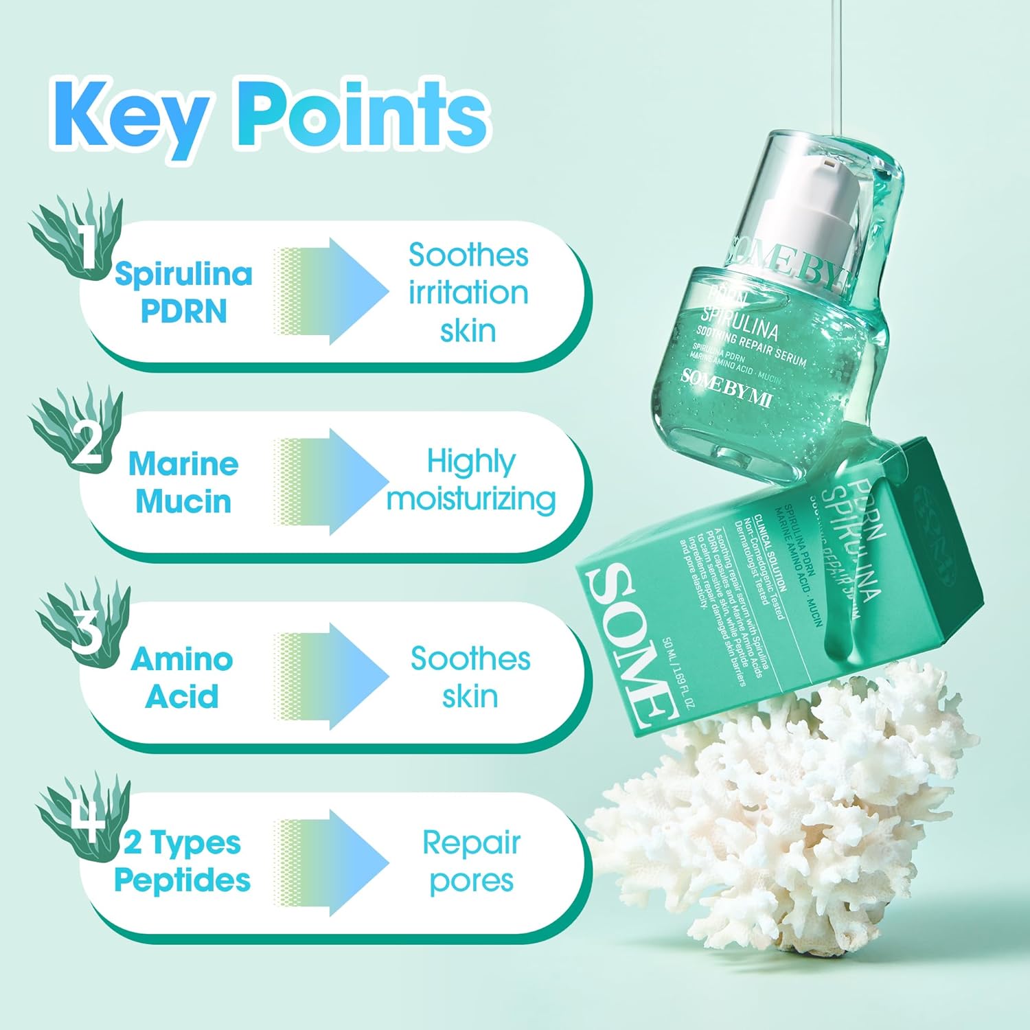 SOMEBYMI PDRN Spirulina Soothing Repair Serum 50ml
