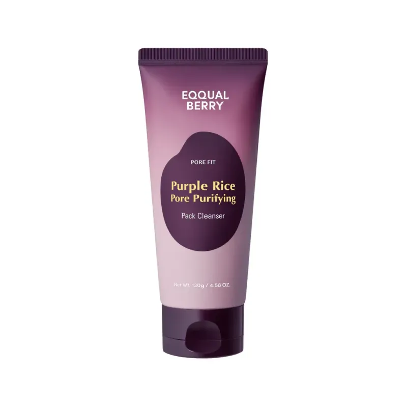 EQQUALBERRY Purple Rice Pore Purifying Pack Cleanser 130g