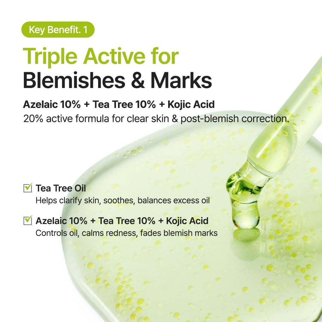 PURITO SEOUL  Azelaic Acid 10 Kojic Tea Tree Serum 30ml