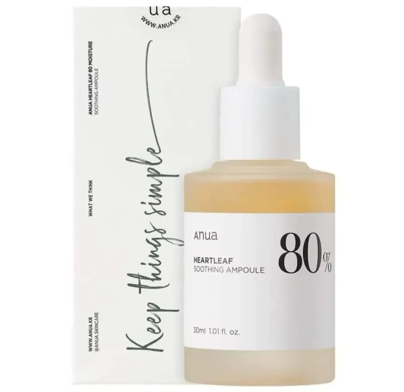 ANUA Heartleaf 80% Soothing Ampoule - 30ml