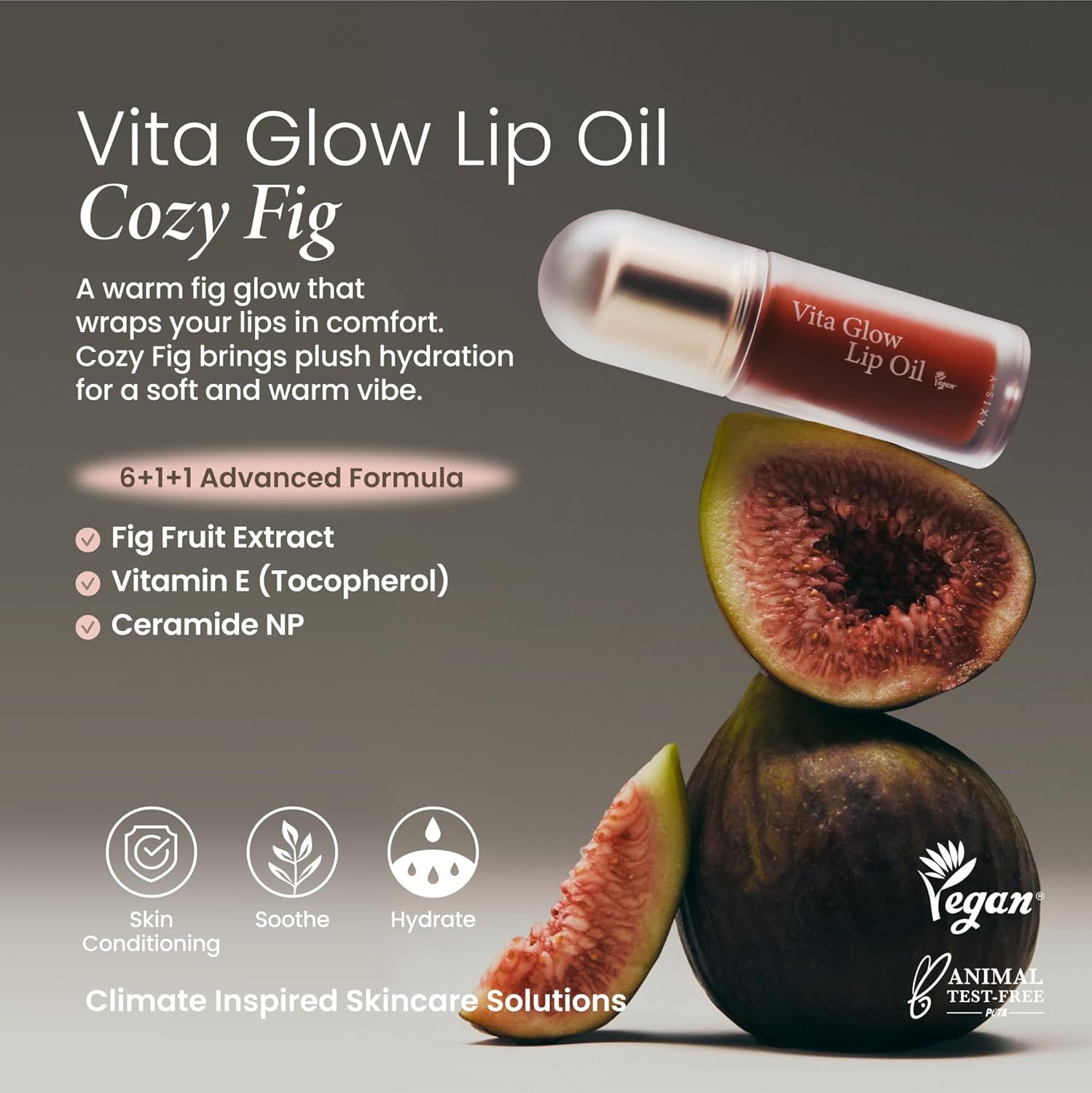 AXIS-Y Vita Glow Lip Oil (Cozy Fig)