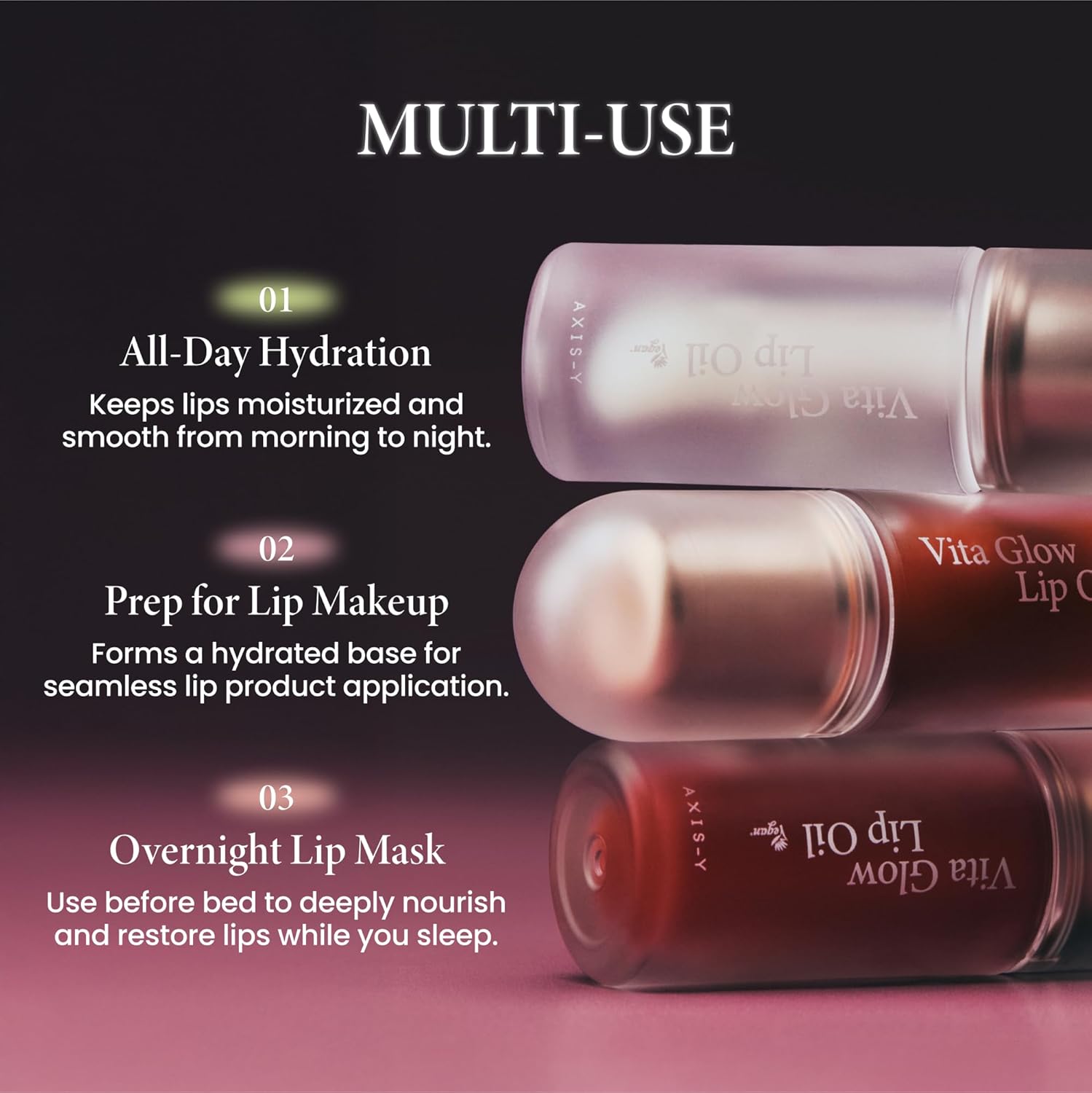 AXIS-Y Vita Glow Lip Oil (Cozy Fig)