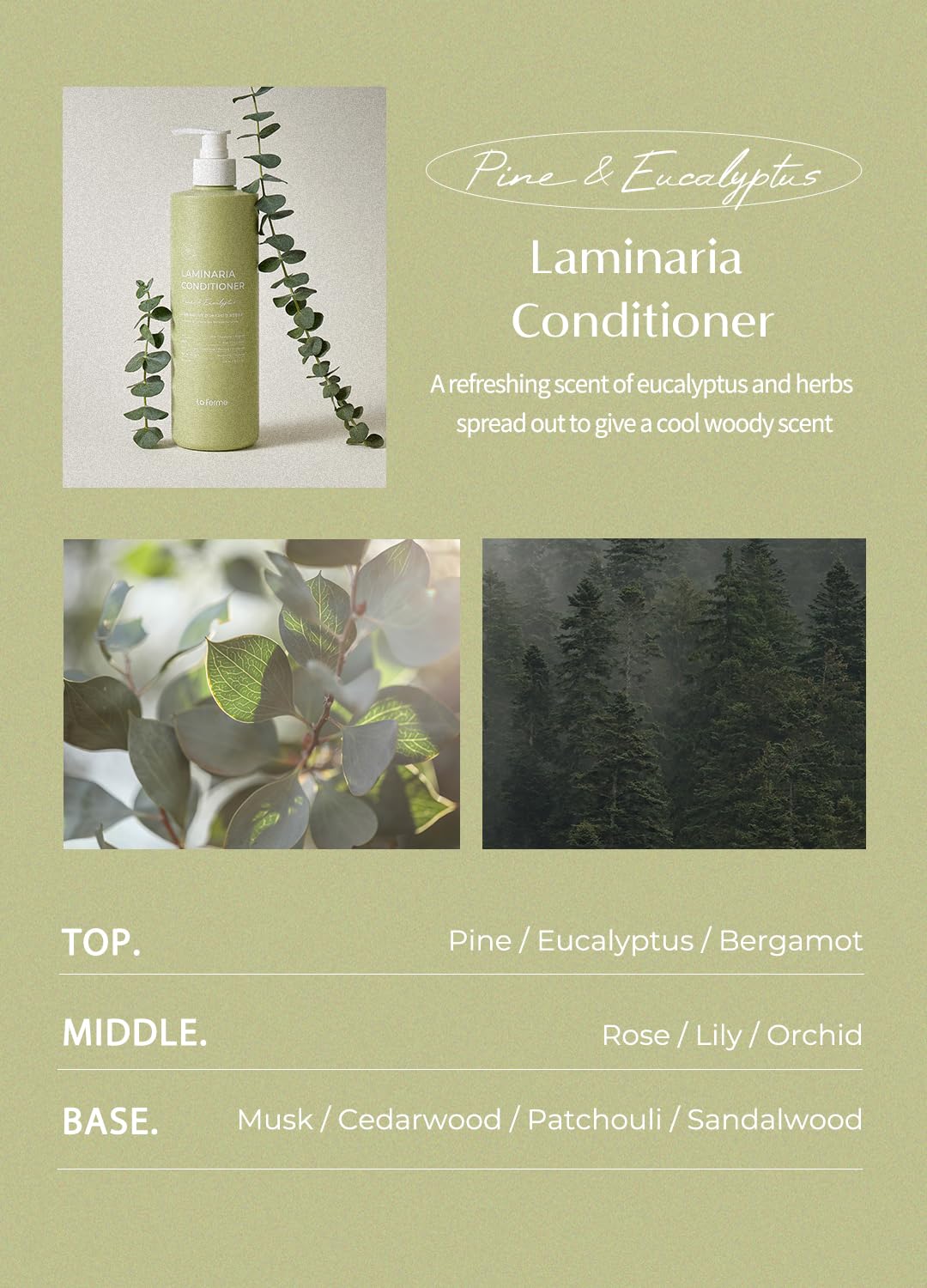 LAFERME Laminaria Conditioner Pine & Eucalyptus 500ml