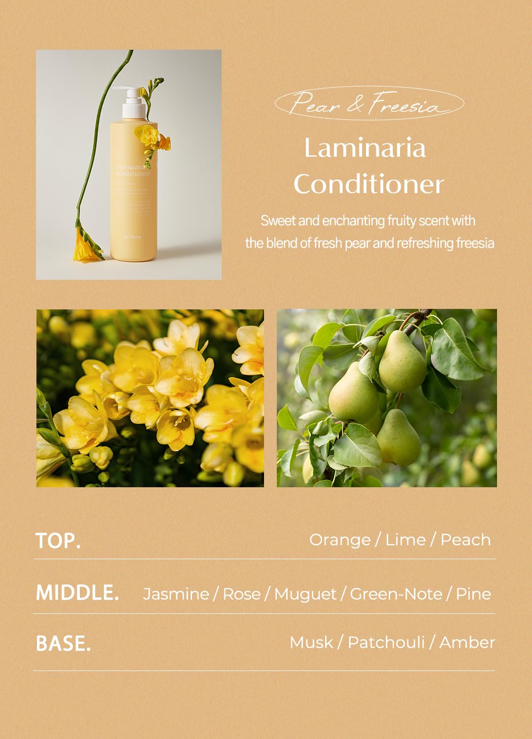 LAFERME Laminaria Conditioner PEAR & FREESIA 500 ml