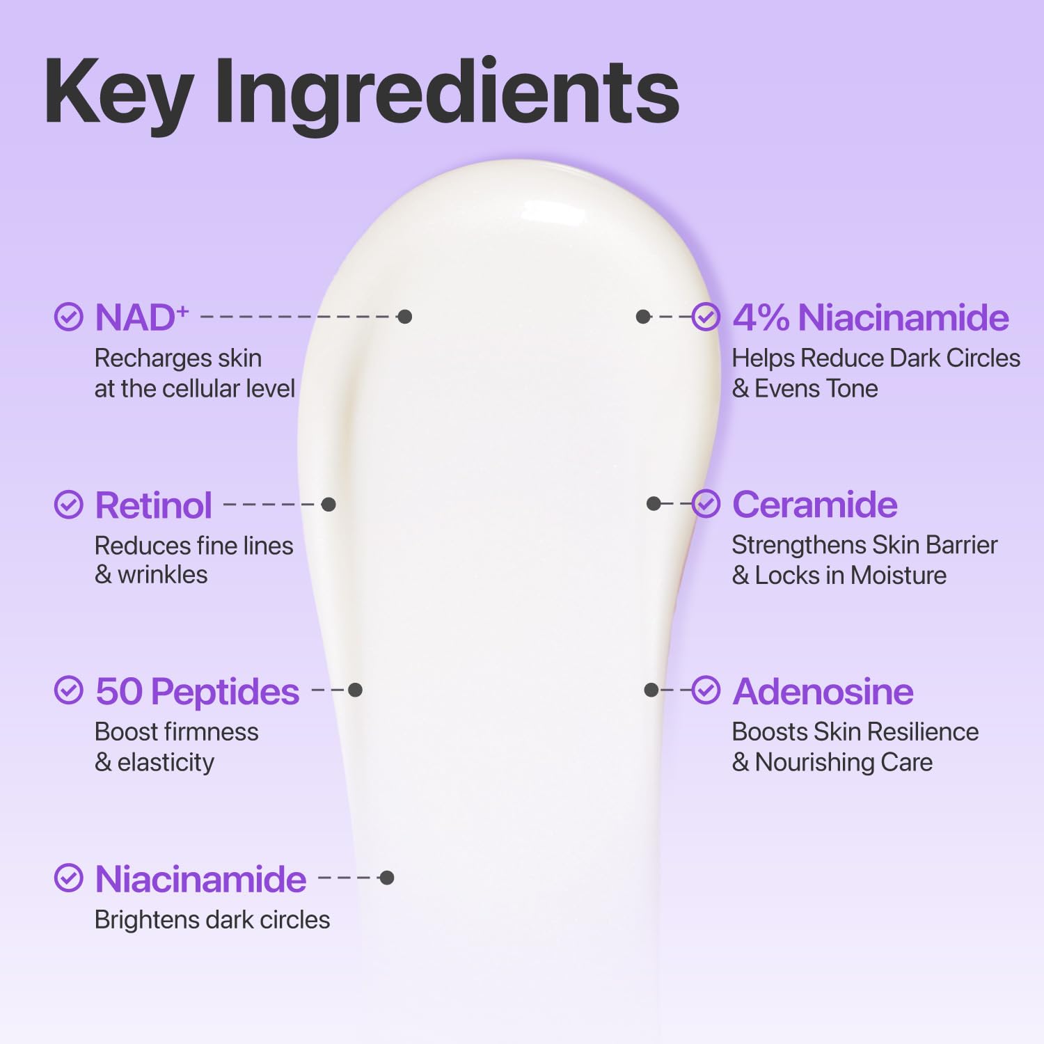 Numbuzin No.9 NAD+ Retinol Volumetox Eye Cream 10ml