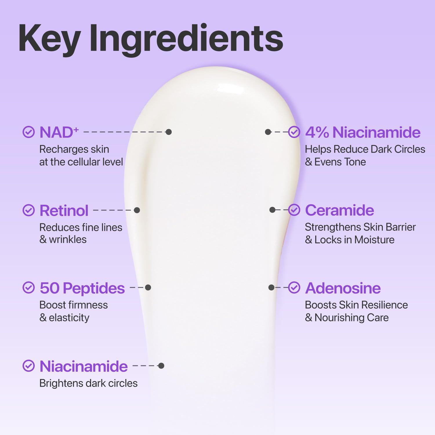 Numbuzin No.9 NAD+ Retinol Volumetox Eye Cream 10ml