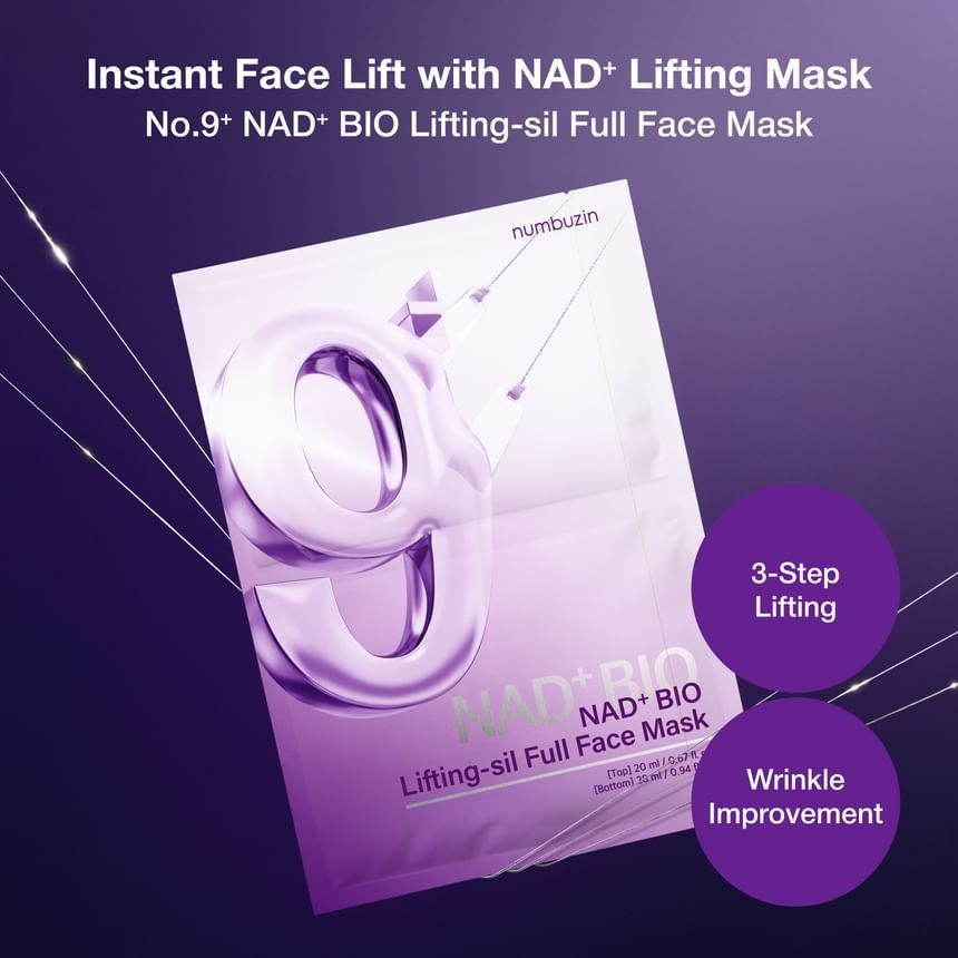 Numbuzin No. 9 NAD Bio Lifting-sil Full Face Pack Sheet (1ea)