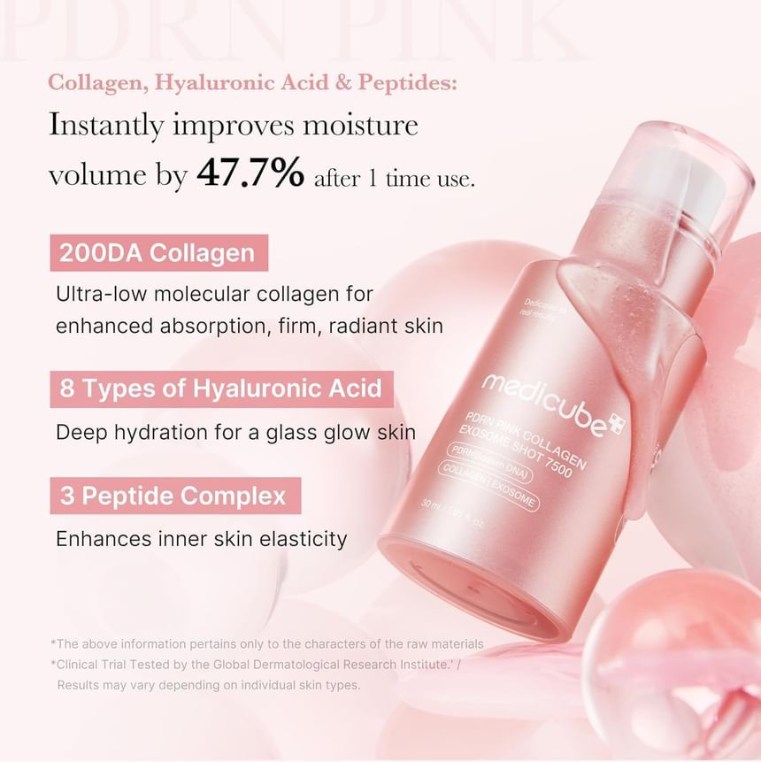 MEDICUBE PDRN Pink Collagen Exosome Shot Serum 7500 30ml