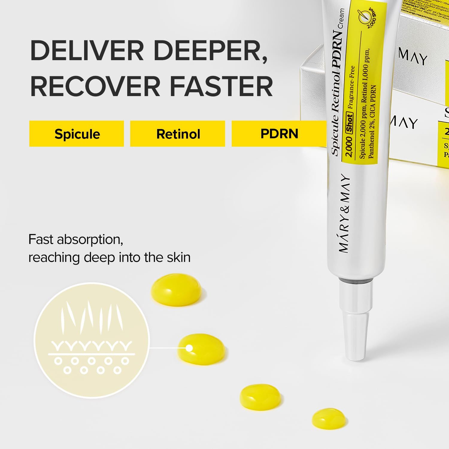 MARY&amp;MAY Spicule Retinol PDRN Cream 15g