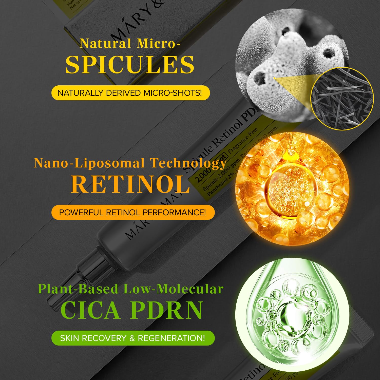 MARY&MAY Spicule Retinol PDRN Cream 15g