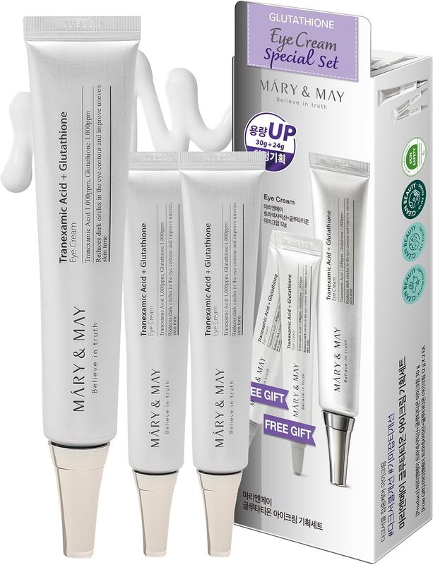 MARY&amp;MAY Glutathione Eye Cream Special Set 30g + 12g + 12g